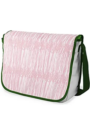 Bonamaison Digitally Printed Messenger School Bag with Khaki Strap for Students, Cross Body Bag, Courier Bag, Shoulder Bag for School, Back to School, Size: 29x36 Cm