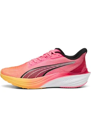PUMA Unisex Darter PRO Road Running Shoe, Sun Stream-Sunset Glow, 12 UK