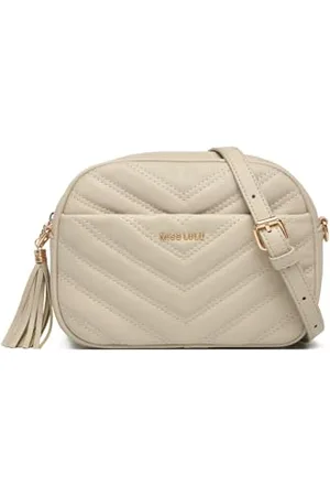 MISS LULÙ Cross Body Bag for Women,Shoulder Bag for Women, Tassel Decoration, Classic, with Removable and Adjustable Shoulder Strap