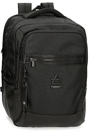 joumma bags,s.l. Adept Luke Adaptable Laptop Backpack 15.6" Black 31x44x15cm Polyester and PU, , Laptop Backpack Adaptable