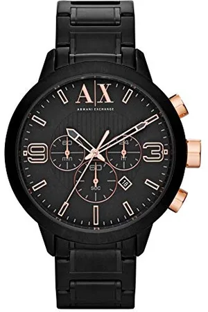 Armani Exchange Watch for Men, Quartz Chronograph Movement, 49 mm Stainless Steel Case with a Stainless Steel Strap, AX1350
