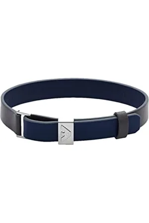 Emporio Armani Bracelet for Men Essential, Length: 275mm, Width: 12mm Silver Stainless Steel Bracelet, EGS2918040