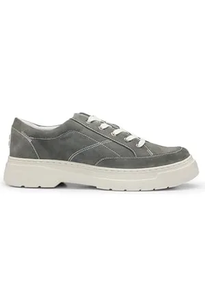 HUGO BOSS Mens Urian Derb Low-top Derby shoes with suede uppers Size 7