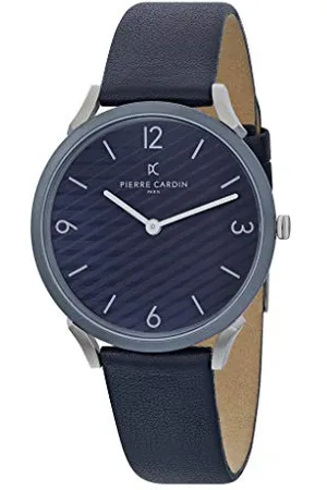 Pierre Cardin Men Analogue Quartz Watch with Leather Strap CPI.2017