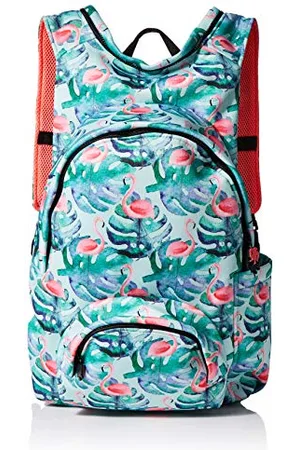 Morikukko Unisex-Adult Hooded Backpack Basic Flamingo Backpack