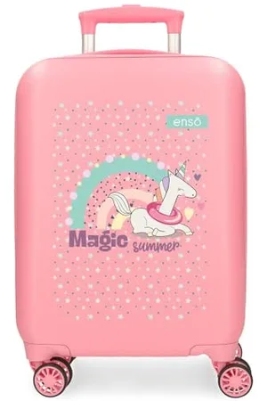 Enso Magic Summer Cabin Suitcase 33 x 50 x 20 cm Hard ABS 33L 2 kg 4 Double Wheels Hand Luggage, , Cabin Suitcase