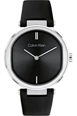 Calvin Klein Analogue Quartz Watch for Women with Leather Strap - 25200255