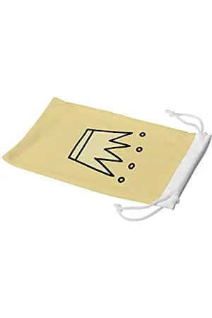 Bonamaison Digitally Printed Glasses Pouch, Sunglasses Pouch, 100% Cotton, Soft & Slim, Protective Glasses Case with Drawstring Closure, 1 Piece, 11x19 cm