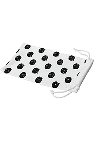 Bonamaison Digitally Printed Glasses Pouch, Sunglasses Pouch, 100% Cotton, Soft & Slim, Protective Glasses Case with Drawstring Closure, 1 Piece, 11x19 cm