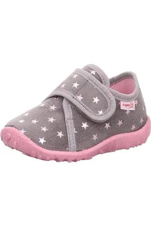 Superfit Baby Girls Spotty Hausschuhe, GRAU 2100