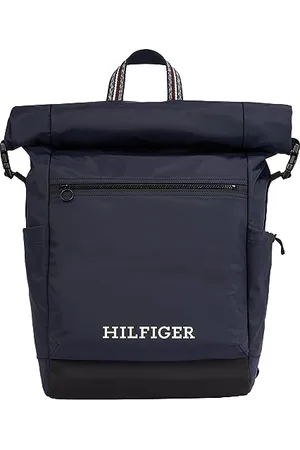 Tommy Hilfiger Men Backpack Rolltop Hand Luggage, Multicolor (Space Blue), One Size