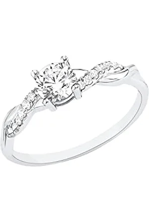 QS by s.Oliver Ring 925 Sterling woman Rings, with Zirconia synth., , comes in jewelry gift box