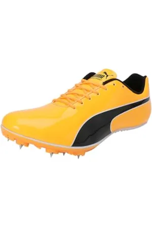PUMA Unisex Evospeed Sprint 14.5 Track and Field Shoe, Sun Stream Black White, 8.5 UK