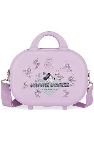 Disney Minnie Happiness Adaptable Toiletry Bag with Purple Shoulder Strap 29x21x15 cms Rigid ABS 9.14L 2.52 kgs