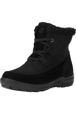 Ecco Womens Trace Lite Snow Boat, Black Nubuck, 4 UK