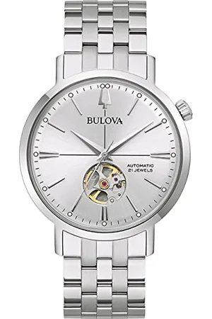 BULOVA Men Analogue Automatic Watch with Stainless Steel Strap 96A276