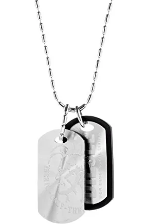 Diesel Necklace for Men , Stainless Steel Necklace, DX0011040