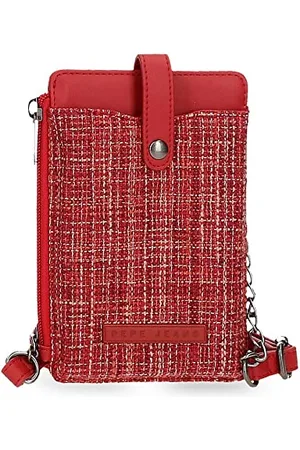 Pepe Jeans Oana Mobile Shoulder Bag 9,5x16,5 cm Polyester with Synthetic Leather details