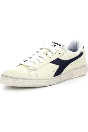 Diadora Unisex Game L Low Waxed Gymnastics Shoe, White/Blue, 8 UK