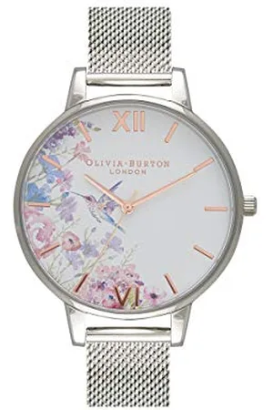 Olivia Burton Analogue Quartz Watch for women with Silver Stainless Steel bracelet - OB16PP75