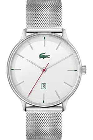 Lacoste Analogue Quartz Watch for Men with Silver Stainless Steel mesh Bracelet - 2011201