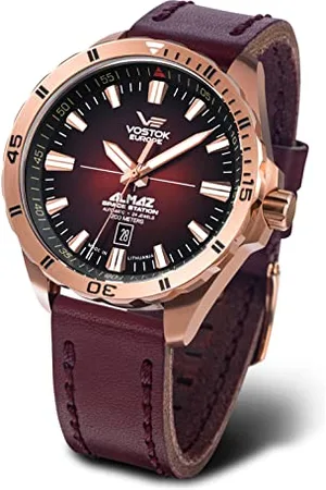 Vostok Men Analog Automatic Watch with Leather Strap 320B679