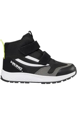 Viking Century Mid WP 2V Walking Shoes, Black/Lime, 0 UK