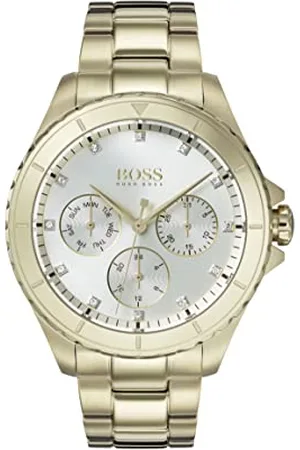 HUGO BOSS Analogue Multifunction Quartz Watch for Women with colored Stainless Steel Bracelet, 1502445