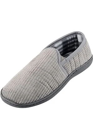 Ego Mens Hunt Slippers 100% Cotton Corduroy Cosy Tartan Lining Non Slip - UK 12