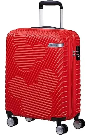 American Tourister American Tourist Mickey Clouds, Spinner S, Expandable Hand Luggage, 55 cm, 38/45 L, Red