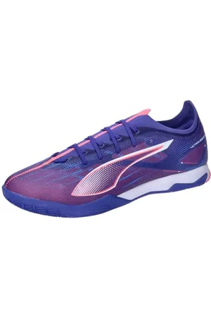 PUMA Unisex Ultra 5 Match IT Soccer Shoe, Lapis Lazuli White-Sunset Glow, 9.5 UK