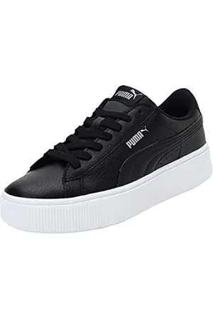 PUMA Women Vikky Stacked L Sneakers, Black- Black, 6.5 UK