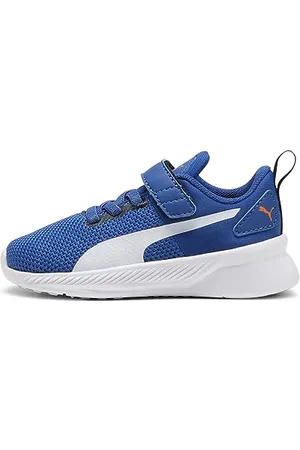 PUMA Unisex Kids Flyer Runner V Inf Sneakers, Cobalt Glaze- White- Black, 4 UK