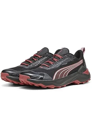 PUMA Unisex OBSTRUCT PROFOAM Bold WTR Road Running Shoe, Black-Astro RED White, 4 UK