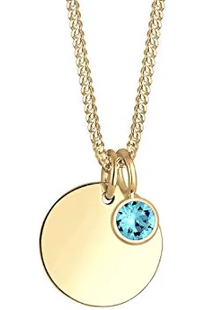 Elli Women 925 Sterling Silver Silver Round Crystal