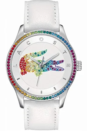 Lacoste Analogue Quartz Watch for women with White Leather strap - 2000822