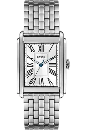 Fossil Carraway Watch for Men, Quartz Movement with Leather or Stainless Steel Strap, ,30 mm