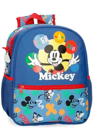 Disney Joumma Bags Mickey Peek a Boo School Backpack Polyester Multi Pockets and Compartments Wide Ergonomic Padded Shoulder Straps, , mickey backpack