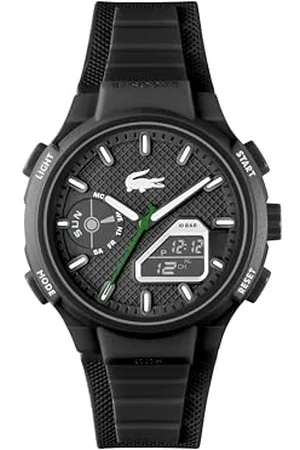 Lacoste Analog-Digital Multifunction Quartz Watch for men LC33 Collection with Silicone bracelet