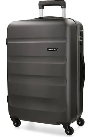 Roll Road Flex Grey Big Suitcase 51x74x28 cm Rigid ABS Combination Lock 91 Litre 3.8 kg 4 Wheels