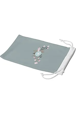 Bonamaison Digitally Printed Glasses Pouch, Sunglasses Pouch, 100% Cotton, Soft & Slim, Protective Glasses Case with Drawstring Closure, 1 Piece, 11x19 cm