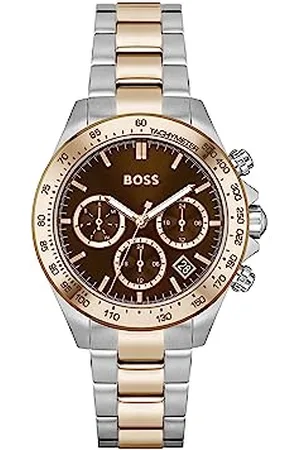 HUGO BOSS Analogue Multifunction Quartz Watch for Women with Two-Tone Stainless Steel Bracelet - 1502617