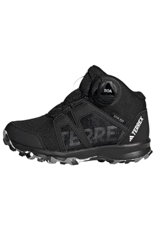 adidas Unisex Terrex BOA Mid RAIN.RDY Hiking Shoes Trail Running, Core Black/Cloud White/Grey Three, 12.5 UK