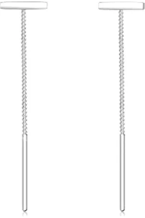 Elli Earrings Ladies Ear Hanger Pull-Through Rod Geo Trend in 925 Sterling Silver
