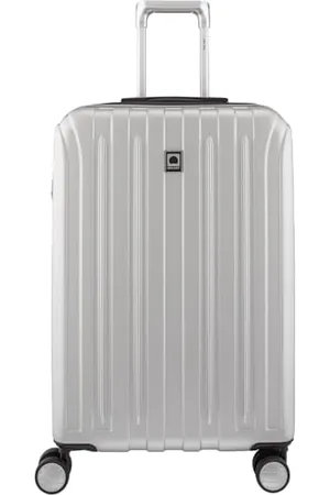 Delsey Titanium Expandable Luggage with Spinning Reels, , Checked-Medium 25 Inch, Titanium Expandable Luggage with Swivel Wheels.