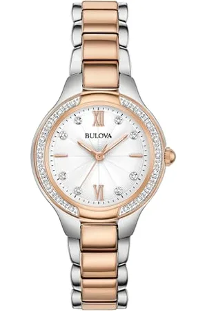 BULOVA Women Analog Quartz Watch with Stainless Steel Strap 98R272