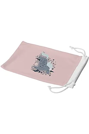 Bonamaison Digitally Printed Glasses Pouch, Sunglasses Pouch, 100% Cotton, Soft & Slim, Protective Glasses Case with Drawstring Closure, 1 Piece, 11x19 Cm