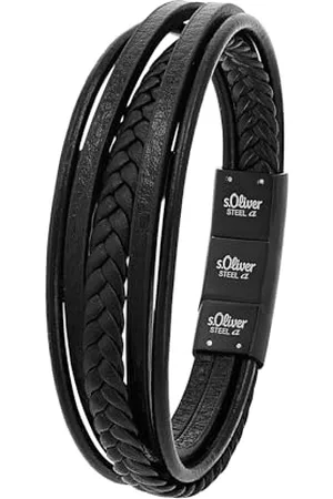 QS by s.Oliver Bracelet stainless steel leather men