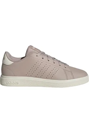 adidas Advantage Base 2.0 Shoes Junior Tennis, Wonder Taupe/Off White/core Black, 3 UK