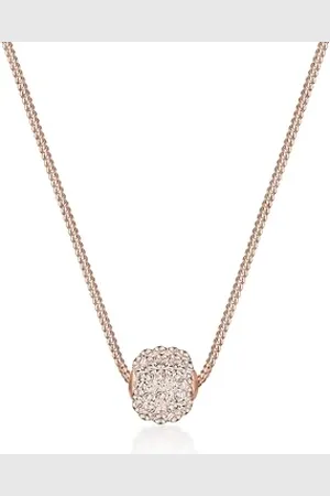 Elli Necklace Ball Basic Crystals 925 Sterling Silver Rose Gold Plated